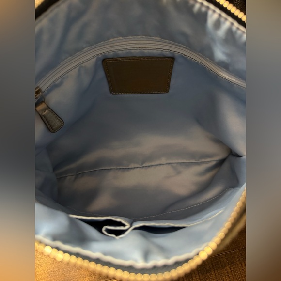 Coach Poppy Wordblock Denim Bag - Picture 8 of 14